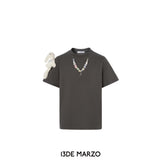 13DE MARZO | SS2402 Logo Pendent T-shirt Gray