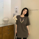 13DE MARZO | SS2402 Logo Pendent T-shirt Gray