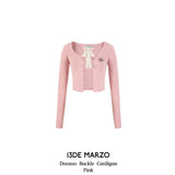 13DE MARZO | 2407 Doozoo Buckle Cardigan Pink
