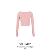 13DE MARZO | 2407 Doozoo Buckle Cardigan Pink