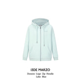 13DE MARZO | 2408 Doozoo Logo Zip Hoodie Lake Blue