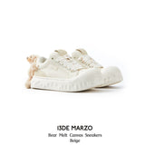 13DE MARZO | 2410 Bear Melt Canvas Sneakers Beige