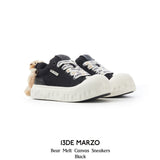 13DE MARZO | 2410 Bear Melt Canvas Sneakers Black