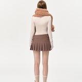 13DE MARZO | 2410 Doozoo Fuzzy Scarf Khaki