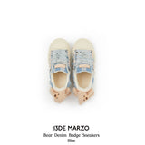 13DE MARZO | 2410 Bear Denim Badge Sneakers Blue