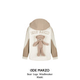 13DE MARZO | 2501 Bear Logo Windbreaker Khaki