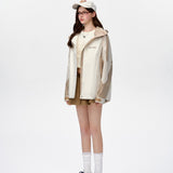 13DE MARZO | 2501 Bear Logo Windbreaker Khaki