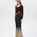 13DE MARZO | 2501 Doozoo Around Flare Jeans Black