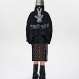 13DE MARZO | 2501 Bear Upside-down Denim Jacket Black