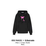 13DE MARZO | 2501 What a D Bear Hoodie Black