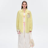 13DE MARZO | 2504 Island Style Bear Shirt Yellow