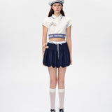 13DE MARZO | 2504 Doozoo Short Polo Tee White