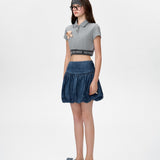 13DE MARZO | 2504 Doozoo Short Polo Tee Grey