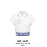 13DE MARZO | 2504 Doozoo Short Polo Tee White