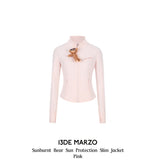 13DE MARZO | 2504 Sunburnt Bear Sun Protection Slim Jacket Pink
