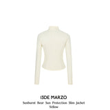 13DE MARZO | 2504 Sunburnt Bear Sun Protection Slim Jacket Yellow