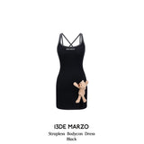 13DE MARZO | 2504 Strapless Bodycon Dress Black