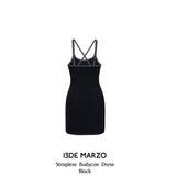 13DE MARZO | 2504 Strapless Bodycon Dress Black