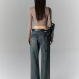 VIA PITTI SS2303 简约系列方领休闲T 深咖