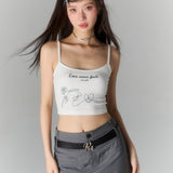 VIA PITTI SS2303 蝴蝶印花吊带背心