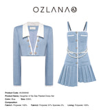 OZLANA SS2303 Daughter of the Sea Pleated Dress Set