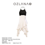 OZLANA SS2303 Venus Rises Contrast Midi Dress
