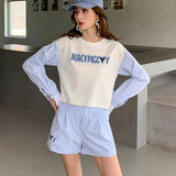 MacyMccoy 条纹衬衫套装
