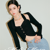 MeliMosa 针织上衣 黑