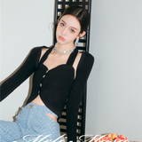 MeliMosa 针织上衣 黑
