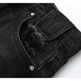 Via Pitti 破坏刺绣爱心牛仔短裤
