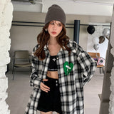 MacyMccoy 黑白格爱心衬衫