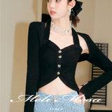MeliMosa 针织上衣 黑