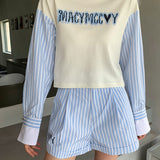 MacyMccoy 条纹衬衫套装