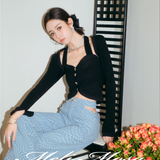 MeliMosa 针织上衣 黑