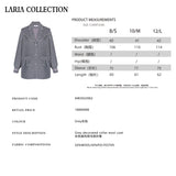 Laria Collection 灰色装饰领毛呢外套