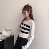 MacyMccoy SS2303 条纹冰丝开衫