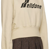 WE11DONE Beige Printed Hoodie