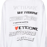 WE11DONE White Printed Hoodie