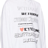 WE11DONE White Printed Hoodie