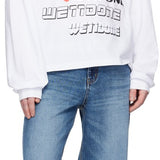 WE11DONE White Printed Hoodie