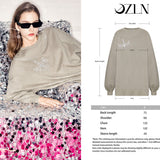 OZLANA SS2310 Chandelier Oversized Crew Neck