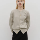 MARITHE 2511 基础简约圆领开衫 米色