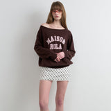 ROLAROLA 2605 DOT MINI SKIRT WHITE