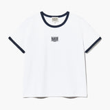 MARITHE 2603 W 经典 LOGO 高领T恤 白