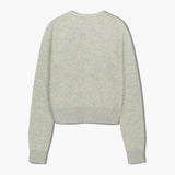 MARITHE 2512 半针织圆领开衫 燕麦