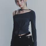 PAIN OR PLEASURE 2605 RUBY HOOK LONG SLEEVE CHARCOAL