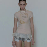 SCULPTOR 2604 Rose Ringer Tee Peach Fuzz