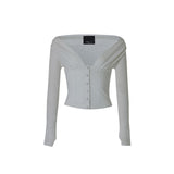 NOT YOUR ROSE 2603 Rhea cardigan (Gray)