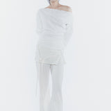 PAIN OR PLEASURE 2608 RUBY HOOK LAYERED PANTS CREAM