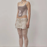 SCULPTOR 2602 Beaded Maria Top Mocha